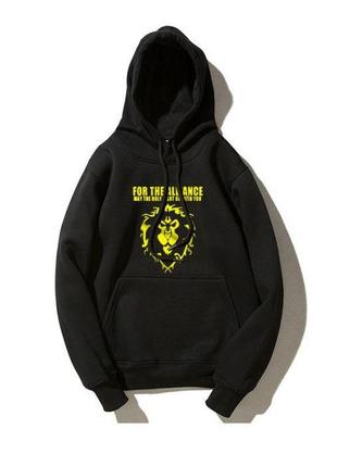 Худи черный loys world of warcraft alliance symbol xs