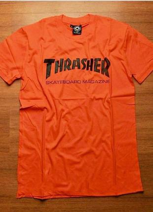Футболка thrasher оранж. оригінальна бірка xs