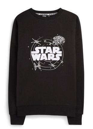Свитшот черный loys loys star wars baby yoda xstand xs