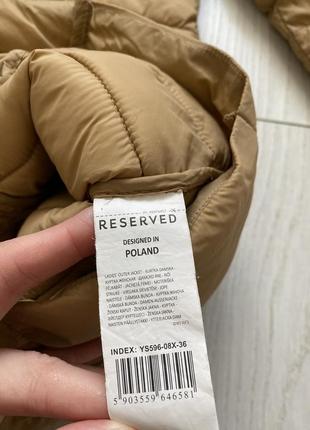 Женская синтепоновая стеганая легкая весенняя куртка reserved size s (36)10 фото