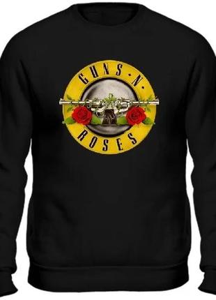 Свитшот черный loys музыка рок guns n` roses xs