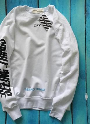 Свитшот off white seeing thing white • белый свитер • все размеры • ориг бирки4 фото