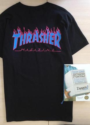 Футболка thrasher x supreme. реальные фотки