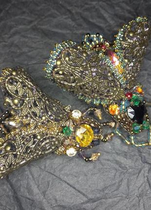 Авторская работа, брошки: жуки