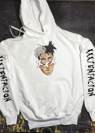 Худі xxxtentacion • біла толстовка • всі розміри • відмінна якість xs