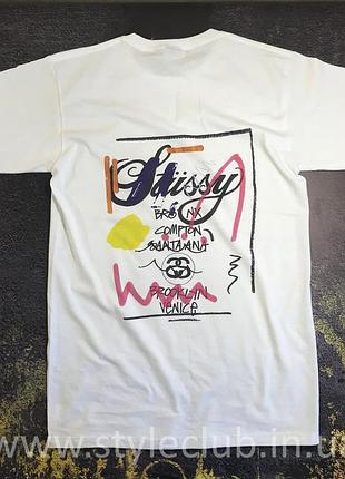 Футболка stussy біла • бірки • наші фото xs