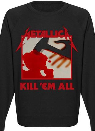 Свитшот черный loys музыка рок metallica kill all xs