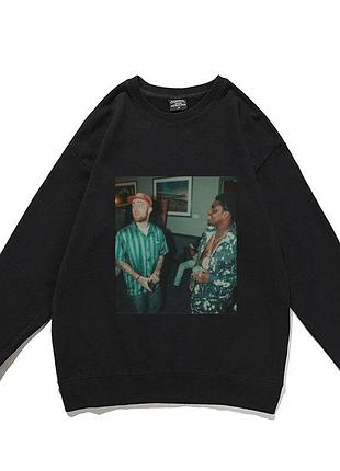 Світшот чорний loys музика mac miller kodak xs