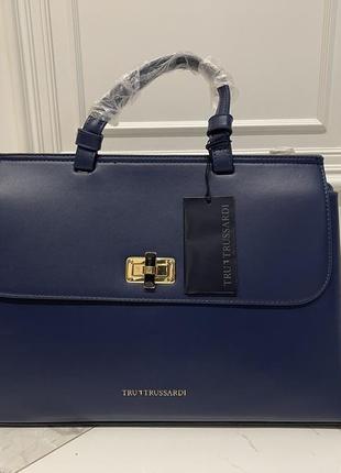 Кожаная сумка trussardi 3