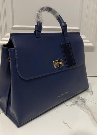 Кожаная сумка trussardi 4