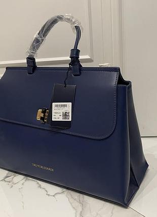 Кожаная сумка trussardi 6
