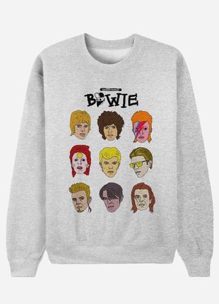 Свитшот белый loys музыка bowie style