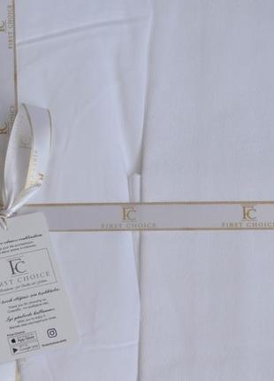 Турецька постільна білизна сатин-жаккард 200 220 фірмова, євро комплекту постільної білизни білий5 фото