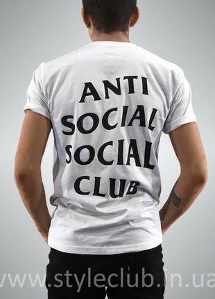 Футболка чоловіча anti social social club бірка a. s. s. c.