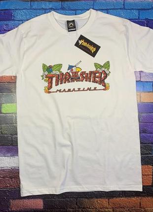 Thrasher помаранчева футболка чоловіча • бірки на фото xs