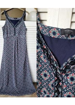 Довга сукня жіноча сукня шифонова сукня на бретельках синя сукня літня сарафан шифоновий