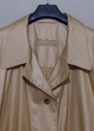 Плащ золотистий атласний батал 'ulla popken selection' 8xl-9xl2 фото
