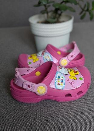 Crocs hello kitty сабо оригинальные детские босоножки1 фото