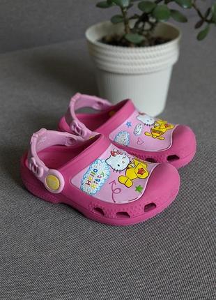 Crocs hello kitty сабо оригинальные детские босоножки2 фото