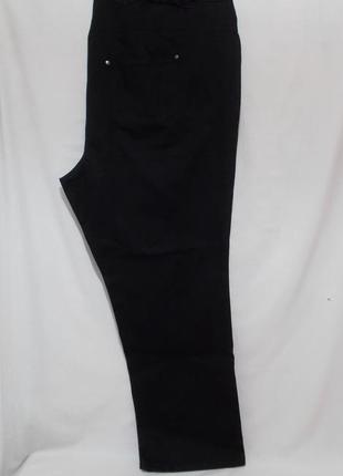 Новые джинсы батал прямые черные 'ulla popken' 9xl пояс 140-150см7 фото