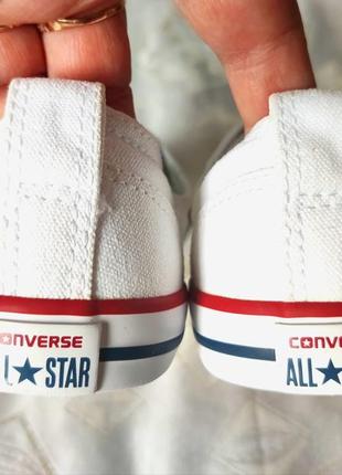 Белые невысокие кеды converse оригинал в размере 37,57 фото