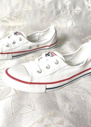 Белые невысокие кеды 259711C converse оригинал в размере 37,5