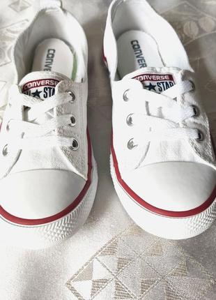 Белые невысокие кеды converse оригинал в размере 37,55 фото