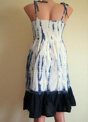 Платье сарафан с принтом тай-дай2 фото