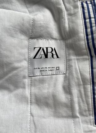 Мужская рубашка в полоску zara с подкладкой р.xl8 фото