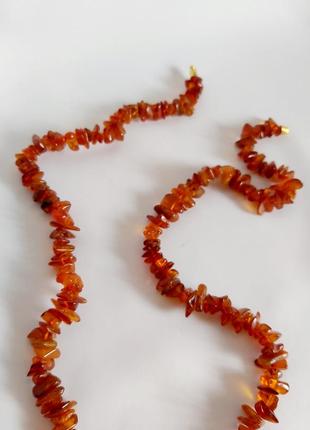 Намисто янтарне буси янтарь вінтаж3 фото