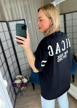 Длинная футболка с накатом💖 турция2 фото