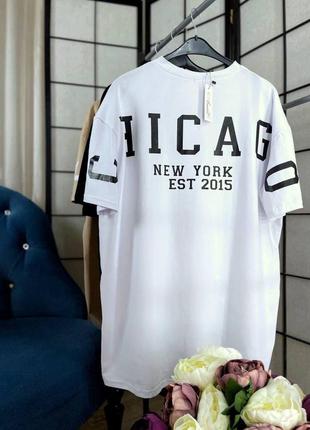 Длинная футболка с накатом💖 турция5 фото