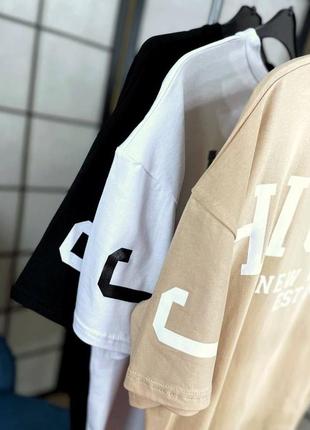 Длинная футболка с накатом💖 турция7 фото