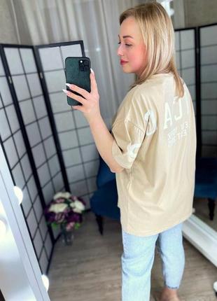 Длинная футболка с накатом💖 турция9 фото