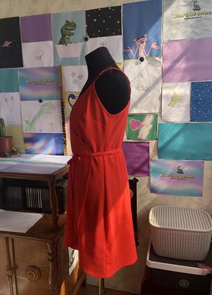 Женское платье на запах на бретелях красного цвета asos3 фото