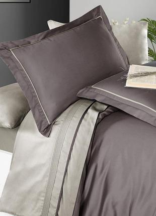 Європейська сатинова постільна білизна 200х220 гарна, постільні комплекти євро...