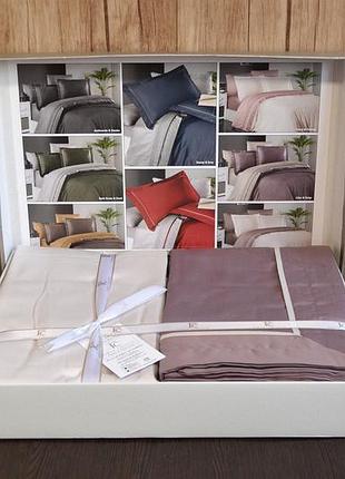 Європейська сатинова постільна білизна 200х220 гарна, постільні комплекти євро...