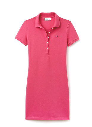 Платье поло розовое lacoste 2