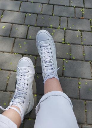 Кеди кросівки шкіряні converse7 фото