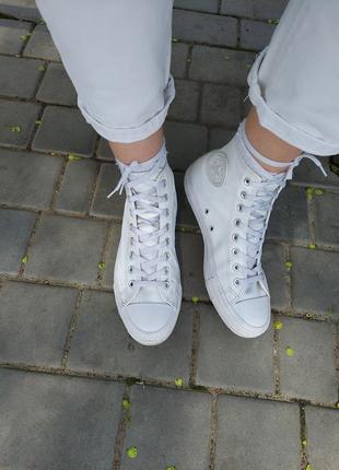 Кеди кросівки шкіряні converse