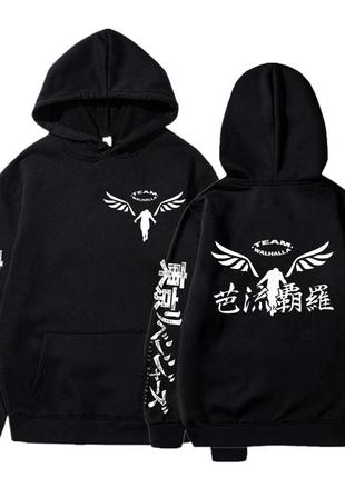 Худи черный loys aниме walhalla xs