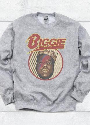 Світшот сірий loys бигги sweatshirt вінтаж fade xs