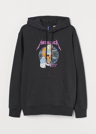 Худи черный loys музыка metallica xs