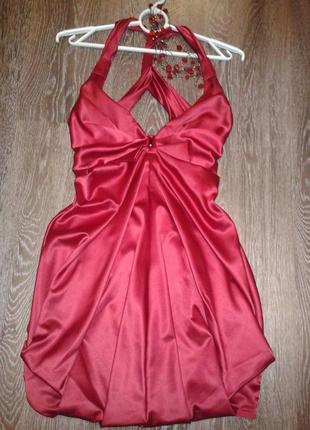 Красное вечернее платье1 фото