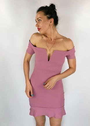 Нежное лиловое платье на плечи1 фото