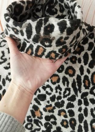 Кофта с леопардовым принтом с коротким рукавом от river island3 фото