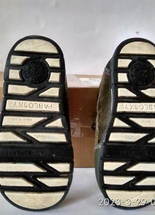 Кожаные деми кроссовки ботинки pablosky original 23 размер 14,7 см стелька6 фото