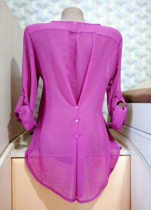 Красивая нежная блуза с оригинальной спинкой р.м (наш 44/46)4 фото