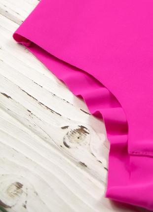 Малиновые высокие спортивные шорты 7819 высокая посадка спортивное белье ярко розовое фуксия3 фото