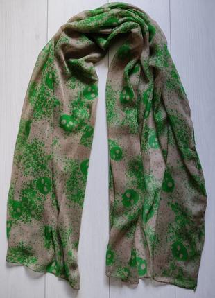 Шалик парео с черепами